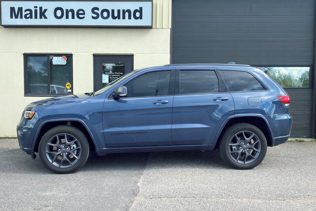 2021 Jeep Grand Cherokee with professional window tint in North Bay